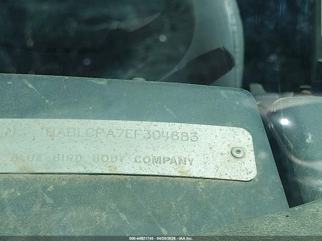44921745 :رقم المزاد ، 1BABLCPA7EF304683 vin ، 2014 Blue Bird School Bus / Transit Bus مزاد بيع