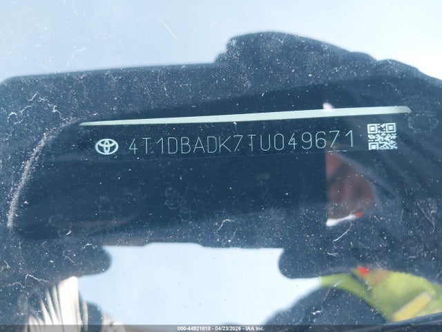 Продажа на аукционе авто 2026 Toyota Camry Xse, vin: 4T1DBADK7TU049671, номер лота: 44921818