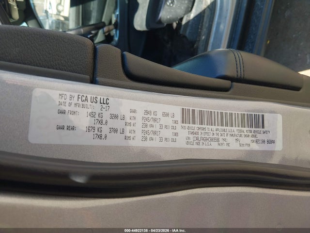 Продажа на аукционе авто 2017 Jeep Grand Cherokee Laredo 4x4, vin: 1C4RJFAG8HC803586, номер лота: 44922138