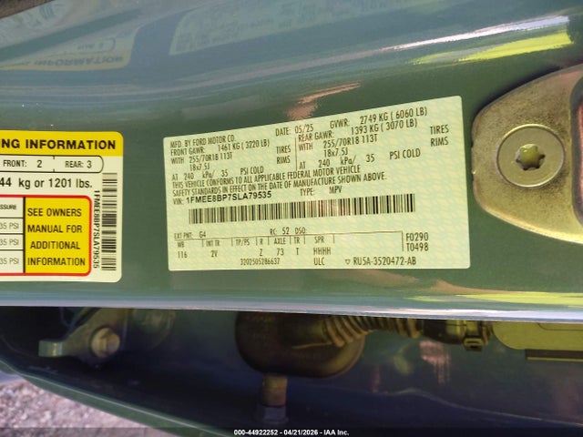 Ford Bronco Outer Banks 2025 1FMEE8BP7SLA79535 Image 9