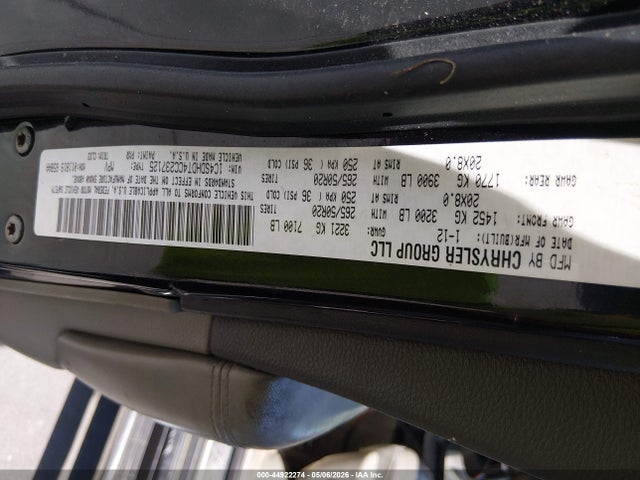 44922274 :رقم المزاد ، 1C4SDHDT4CC237125 vin ، 2012 Dodge Durango Crew مزاد بيع