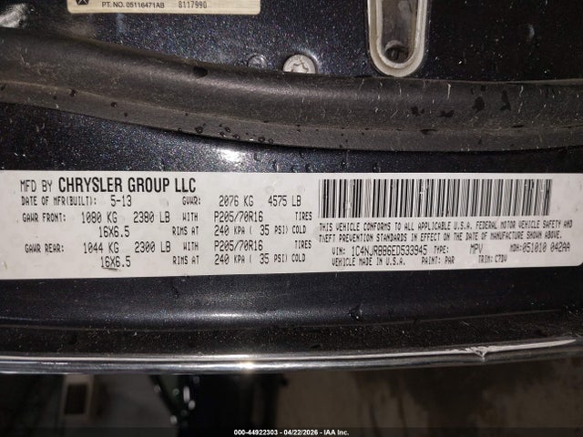 Aukcja sprzedaży 2014 Jeep Patriot Sport, vin: 1C4NJRBB6ED533945, numer aukcji: 44922303