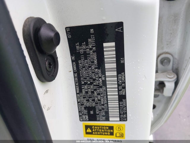 Продаж на аукціоні авто 2010 Lexus Rx 350, vin: 2T2ZK1BA9AC037287, номер лоту: 44922325