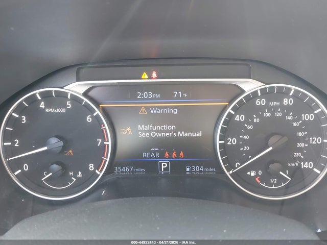 Продаж на аукціоні авто 2025 Nissan Altima Sv Fwd, vin: 1N4BL4DV2SN316976, номер лоту: 44922443