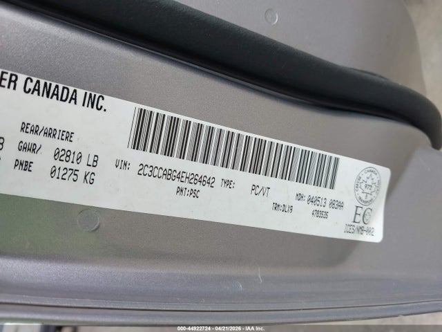 2014 Chrysler 300 S მანქანა იყიდება აუქციონზე, vin: 2C3CCABG4EH264642, აუქციონის ნომერი: 44922724