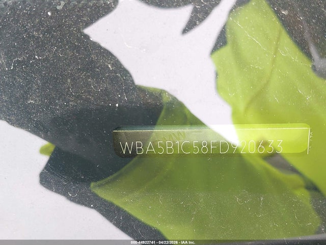 Aukcja sprzedaży 2015 Bmw 535i, vin: WBA5B1C58FD920633, numer aukcji: 44922741