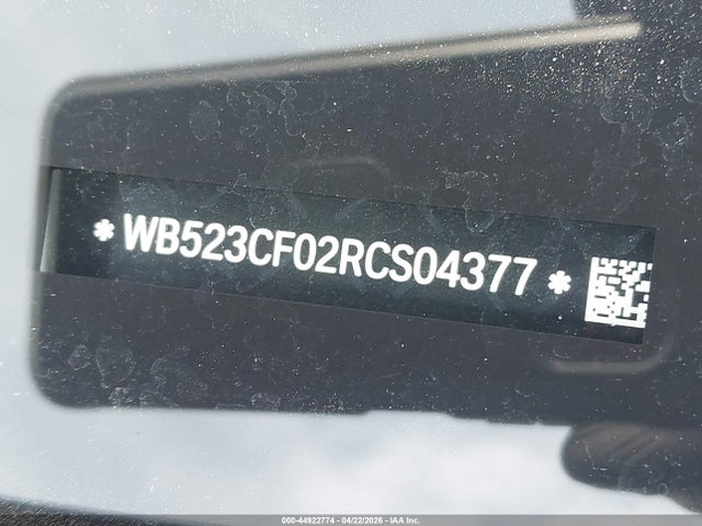 Продаж на аукціоні авто 2024 Bmw Ix Xdrive50, vin: WB523CF02RCS04377, номер лоту: 44922774