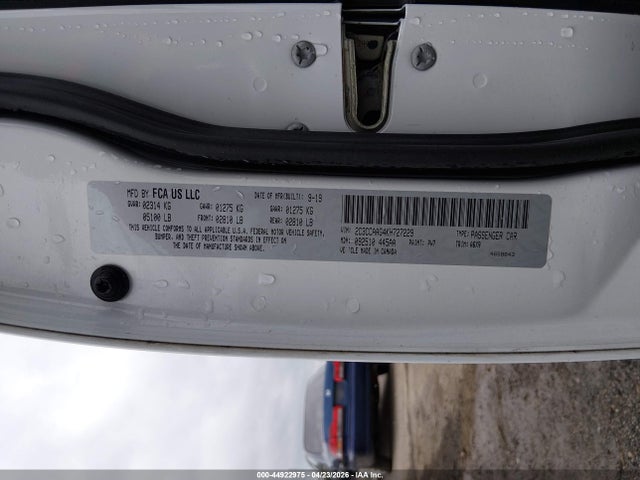 2019 Chrysler 300 Touring მანქანა იყიდება აუქციონზე, vin: 2C3CCAAG4KH727229, აუქციონის ნომერი: 44922975