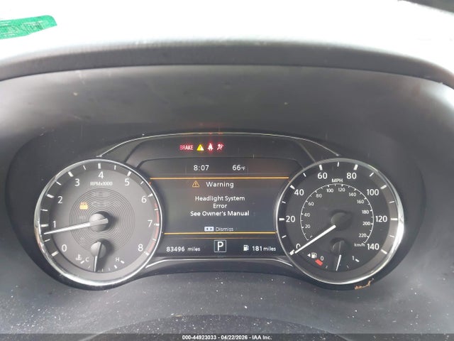 Aukcja sprzedaży 2022 Infiniti Qx80 Sensory, vin: JN8AZ2BF3N9743475, numer aukcji: 44923033