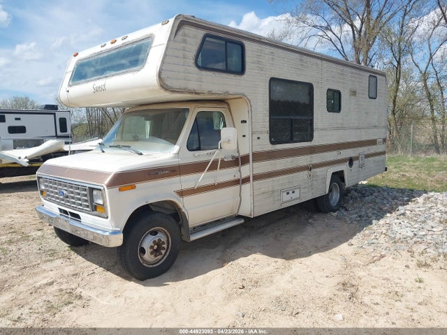 44923093 :رقم المزاد ، 1FDKE30L6HHA92343 vin ، 1987 Ford Sunset E350 Cutaway Van مزاد بيع