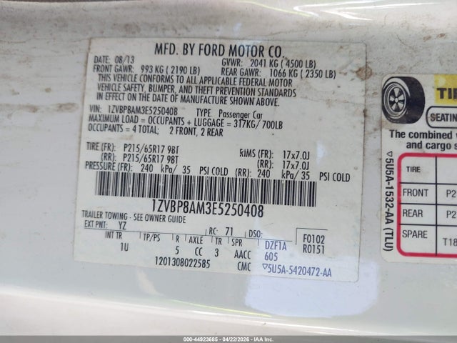 1ZVBP8AM3E5250408 Ford Mustang V6
