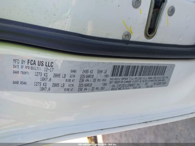Продаж на аукціоні авто 2018 Jeep Cherokee Latitude 4x4, vin: 1C4PJMCX1JD600810, номер лоту: 44923691