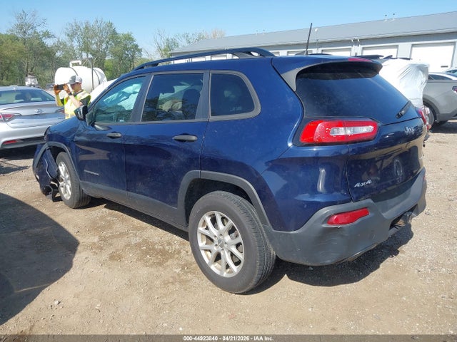 Продажа на аукционе авто 2016 Jeep Cherokee Sport, vin: 1C4PJMABXGW199052, номер лота: 44923840