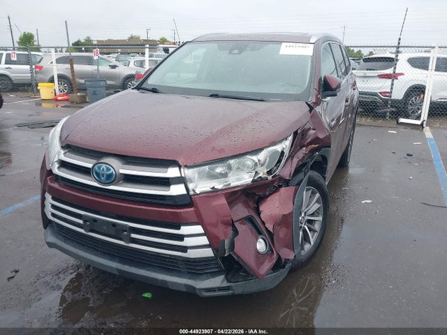 5TDJGRFH6KS062536 Toyota Highlander Hybrid Xle