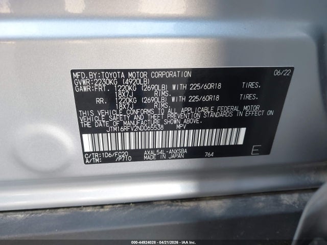 Toyota Rav4 Hybrid Se 2022 JTM16RFV2ND065538 Image 9