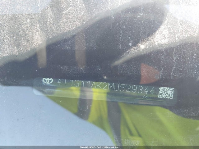 Aukcja sprzedaży 2021 Toyota Camry Se, vin: 4T1G11AK2MU539344, numer aukcji: 44924057