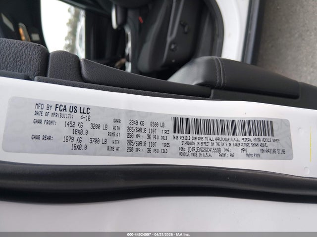 Jeep Grand Cherokee Laredo 2016 1C4RJEAG2GC415598 Image 9