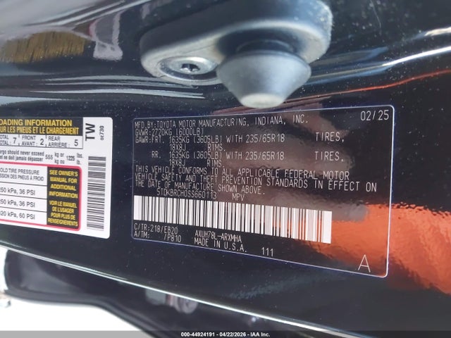 5TDKBRCH0SS660113 Toyota Highlander Hybrid Xle