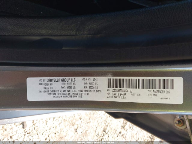 Продаж на аукціоні авто 2012 Chrysler 200 Touring, vin: 1C3CCBBB6CN174133, номер лоту: 44924445
