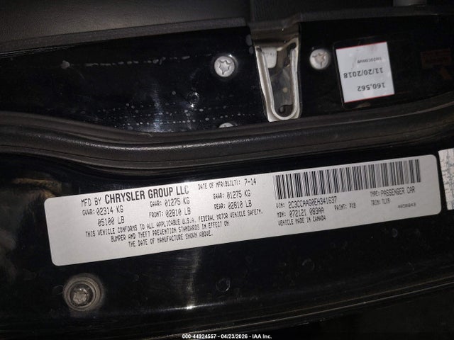 2C3CCAAG0EH341637 Chrysler 300