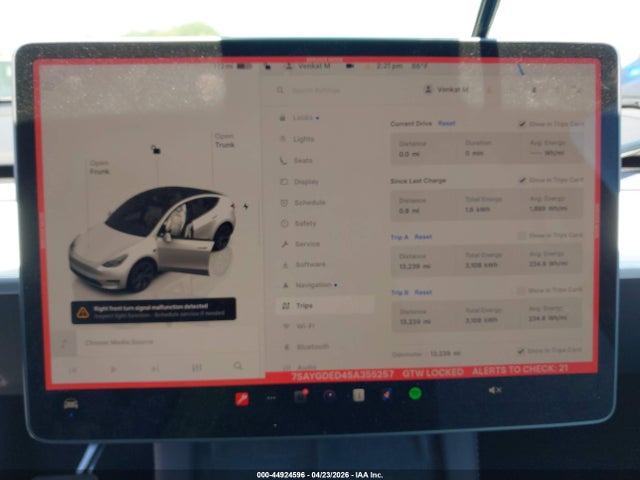 Продаж на аукціоні авто 2025 Tesla Model Y Long Range Dual Motor Rear-wheel Drive, vin: 7SAYGDED4SA355257, номер лоту: 44924596