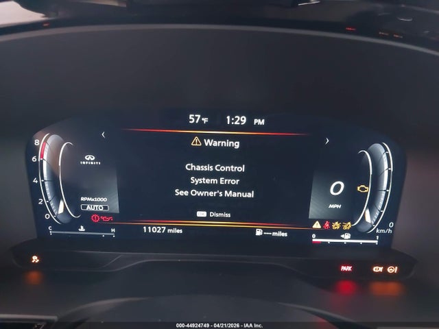 44924749 :رقم المزاد ، 5N1AL1FSXSC347746 vin ، 2025 Infiniti Qx60 Luxe Awd مزاد بيع