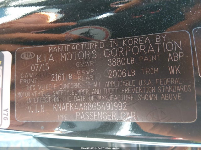 KIA FORTE LX 2016 KNAFK4A68G5491992 Image 9