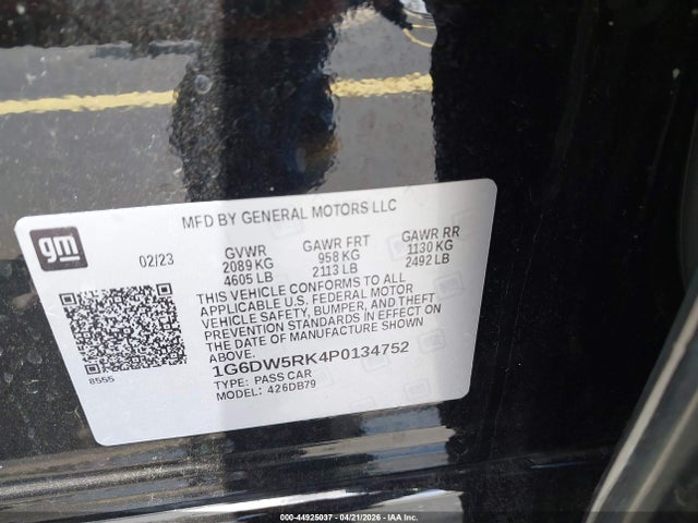 Продажа на аукционе авто 2023 Cadillac Ct5 Luxury, vin: 1G6DW5RK4P0134752, номер лота: 44925037