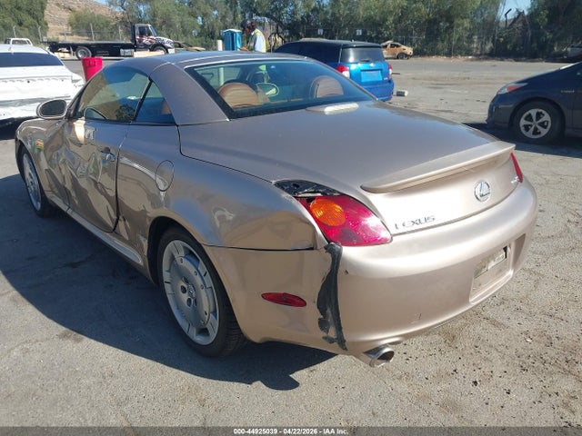 Продаж на аукціоні авто 2003 Lexus Sc 430, vin: JTHFN48Y430043529, номер лоту: 44925039
