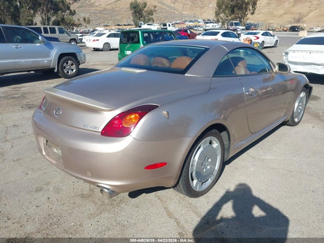Продаж на аукціоні авто 2003 Lexus Sc 430, vin: JTHFN48Y430043529, номер лоту: 44925039