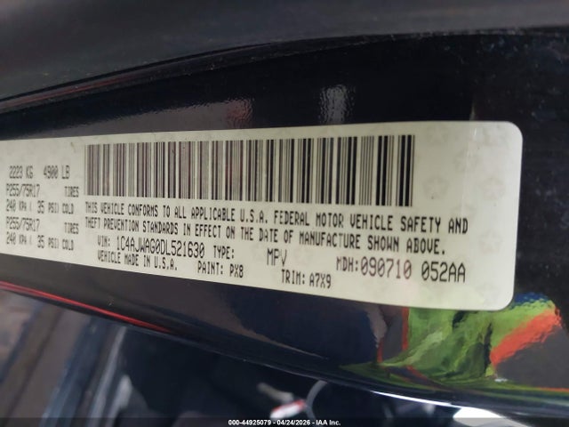 Продажа на аукционе авто 2013 Jeep Wrangler Sport, vin: 1C4AJWAG0DL521630, номер лота: 44925079