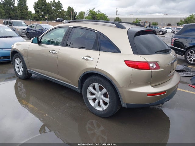 44925457 :رقم المزاد ، JNRAS08U44X100282 vin ، 2004 Infiniti Fx35 مزاد بيع