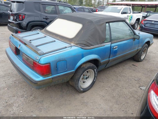 44925578 :رقم المزاد ، 1FACP44M6NF134227 vin ، 1992 Ford Mustang Lx مزاد بيع
