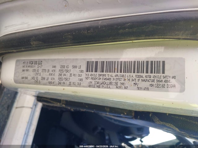 44925693 :رقم المزاد ، 1C4AJWAGXJL851156 vin ، 2018 Jeep Wrangler Jk Sport S 4x4 مزاد بيع