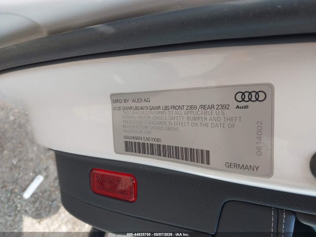 Продажа на аукционе авто 2020 Audi A4 Premium Plus 40 Tfsi Front-wheel Drive S Tronic, vin: WAUHMAF41LN010080, номер лота: 44925750