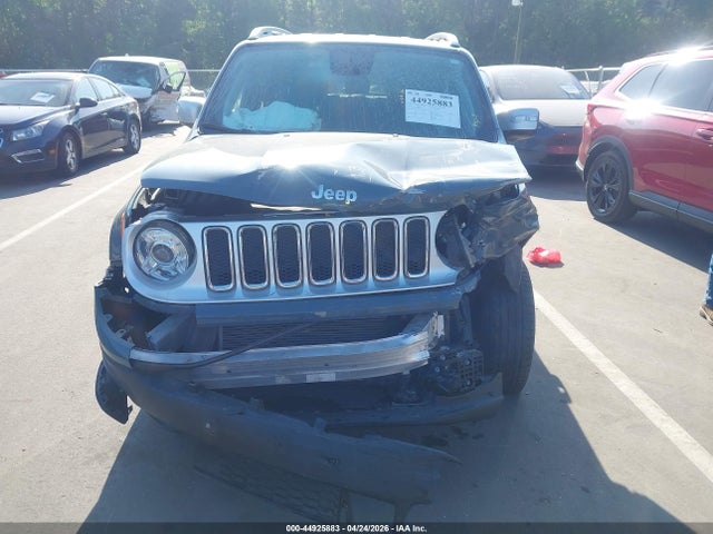 Продаж на аукціоні авто 2018 Jeep Renegade Limited 4x4, vin: ZACCJBDBXJPH30656, номер лоту: 44925883
