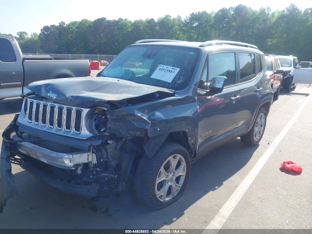 Продаж на аукціоні авто 2018 Jeep Renegade Limited 4x4, vin: ZACCJBDBXJPH30656, номер лоту: 44925883