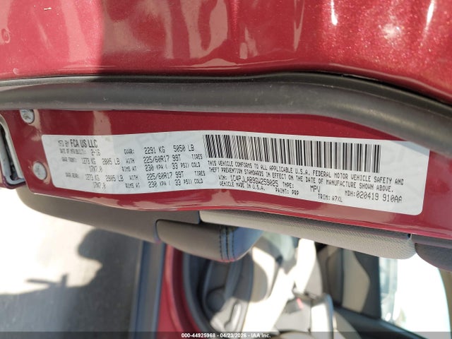 44925968 :رقم المزاد ، 1C4PJLAB9GW259025 vin ، 2016 Jeep Cherokee Sport مزاد بيع