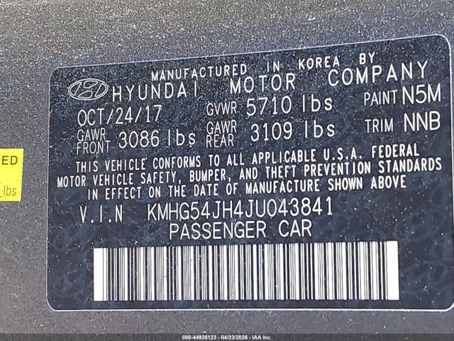 Продажа на аукционе авто 2018 Genesis G90, vin: KMHG54JH4JU043841, номер лота: 44926123