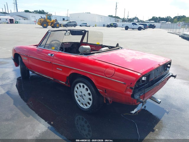 Aukcja sprzedaży 1986 Alfa Romeo Veloce 2000 Spider, vin: ZARBA5417G1040141, numer aukcji: 44926132