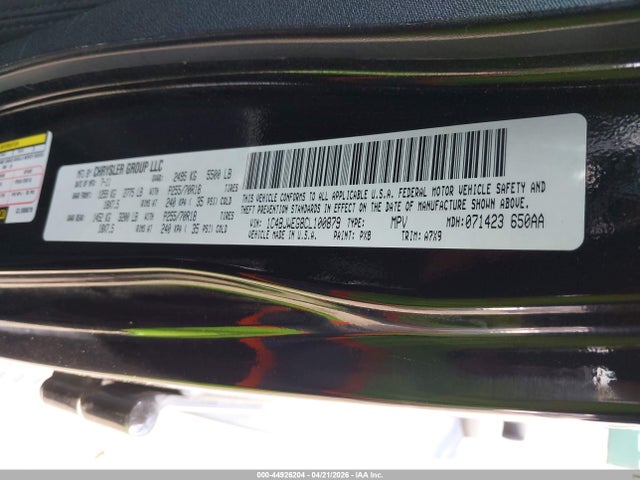 44926204 :رقم المزاد ، 1C4BJWEG8CL100879 vin ، 2012 Jeep Wrangler Unlimited Sahara مزاد بيع
