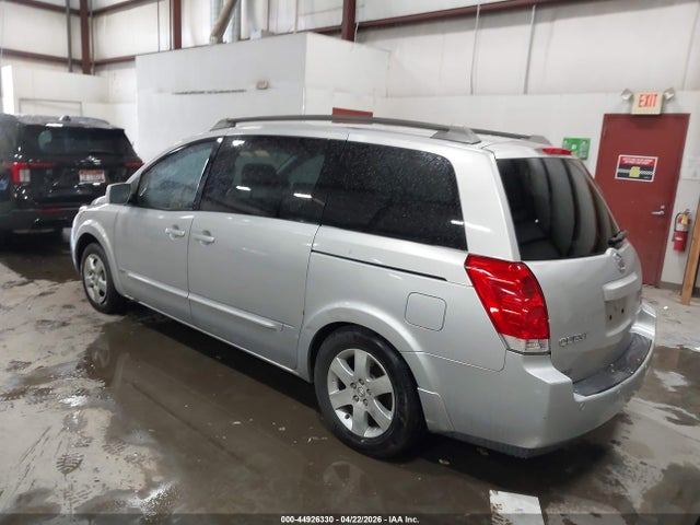 2006 Nissan Quest 3.5 S მანქანა იყიდება აუქციონზე, vin: 5N1BV28U66N108160, აუქციონის ნომერი: 44926330