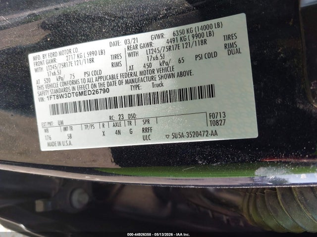 Ford F-350 Lariat 2021 1FT8W3DT6MED26790 Image 8