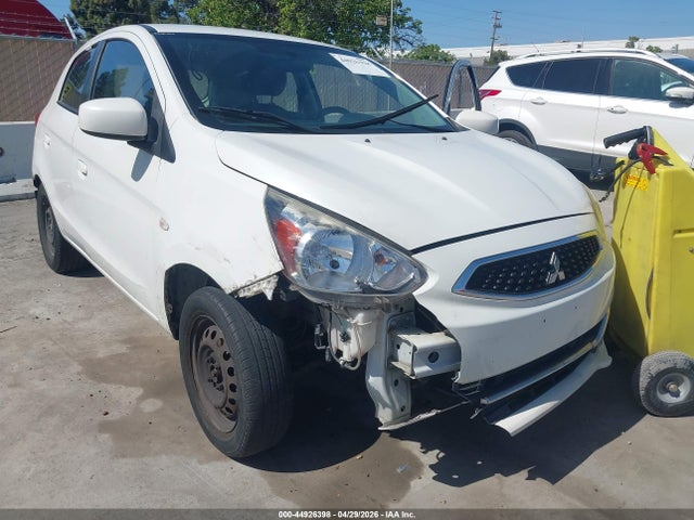 2017 Mitsubishi Mirage Es მანქანა იყიდება აუქციონზე, vin: ML32A3HJ8HH011106, აუქციონის ნომერი: 44926398