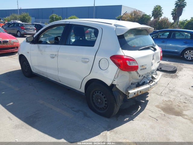 2017 Mitsubishi Mirage Es მანქანა იყიდება აუქციონზე, vin: ML32A3HJ8HH011106, აუქციონის ნომერი: 44926398