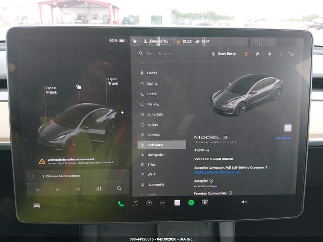 Продаж на аукціоні авто 2021 Tesla Model 3 Standard Range Plus Rear-wheel Drive, vin: 5YJ3E1EA5MF006261, номер лоту: 44926515