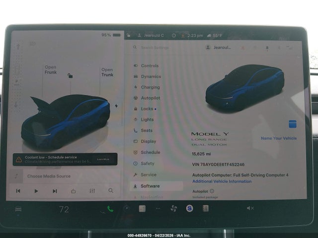 2026 Tesla Model Y All-wheel Drive/long Range Launch Series/premium All-wheel Drive მანქანა იყიდება აუქციონზე, vin: 7SAYGDEE6TF452246, აუქციონის ნომერი: 44926670