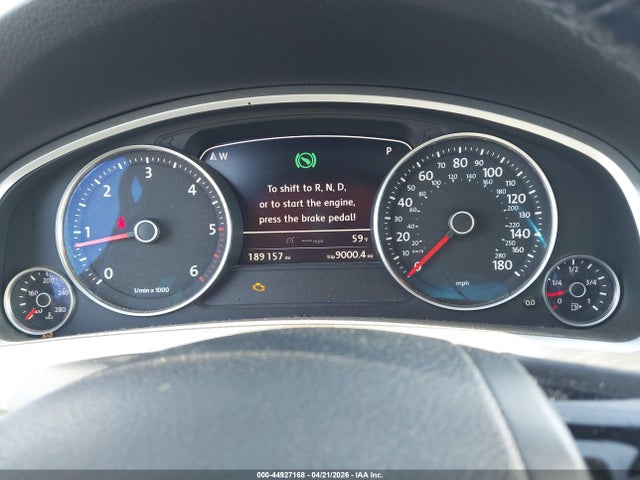 44927168 :رقم المزاد ، WVGFK9BP7CD002890 vin ، 2012 Volkswagen Touareg Tdi Lux مزاد بيع