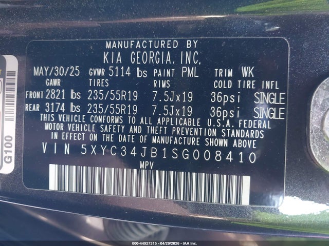 KIA EV6 LIGHT 2025 5XYC34JB1SG008410 Image 9