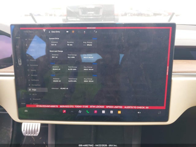 Tesla Model S Dual Motor All-wheel Drive 2022 5YJSA1E54NF489575 Image 7